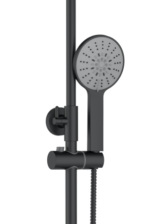 Душевая система Agger Thermo A2451244 с термостатом, черный матовый